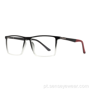 Design de moda quadrada vintage TR90 óculos ópticos quadro